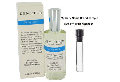 Demeter Spring Break by Demeter Cologne Spray 4 oz And a Mystery Name brand sample vile