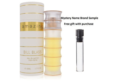 AMAZING by Bill Blass Eau De Parfum Spray 1.7 oz And a Mystery Name brand sample vile