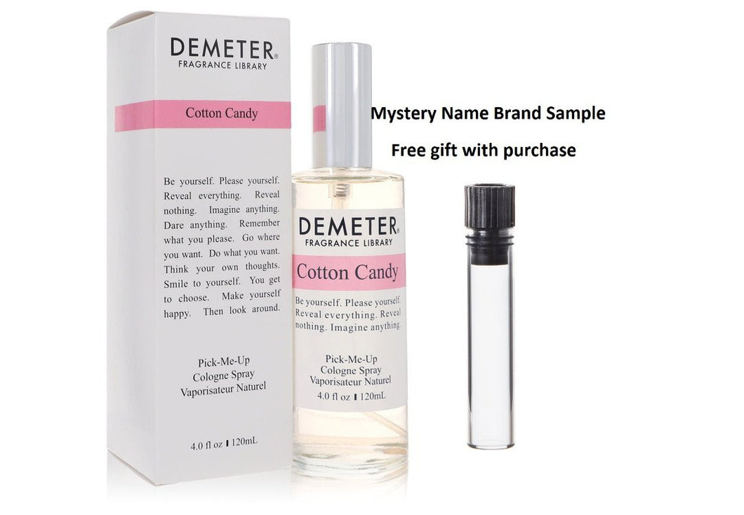 Demeter Cotton Candy by Demeter Cologne Spray 4 oz And a Mystery Name brand sample vile