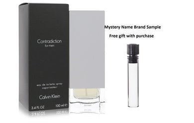 CONTRADICTION by Calvin Klein Eau De Toilette Spray 3.4 oz And a Mystery Name brand sample vile