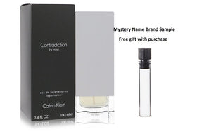 CONTRADICTION by Calvin Klein Eau De Toilette Spray 3.4 oz And a Mystery Name brand sample vile