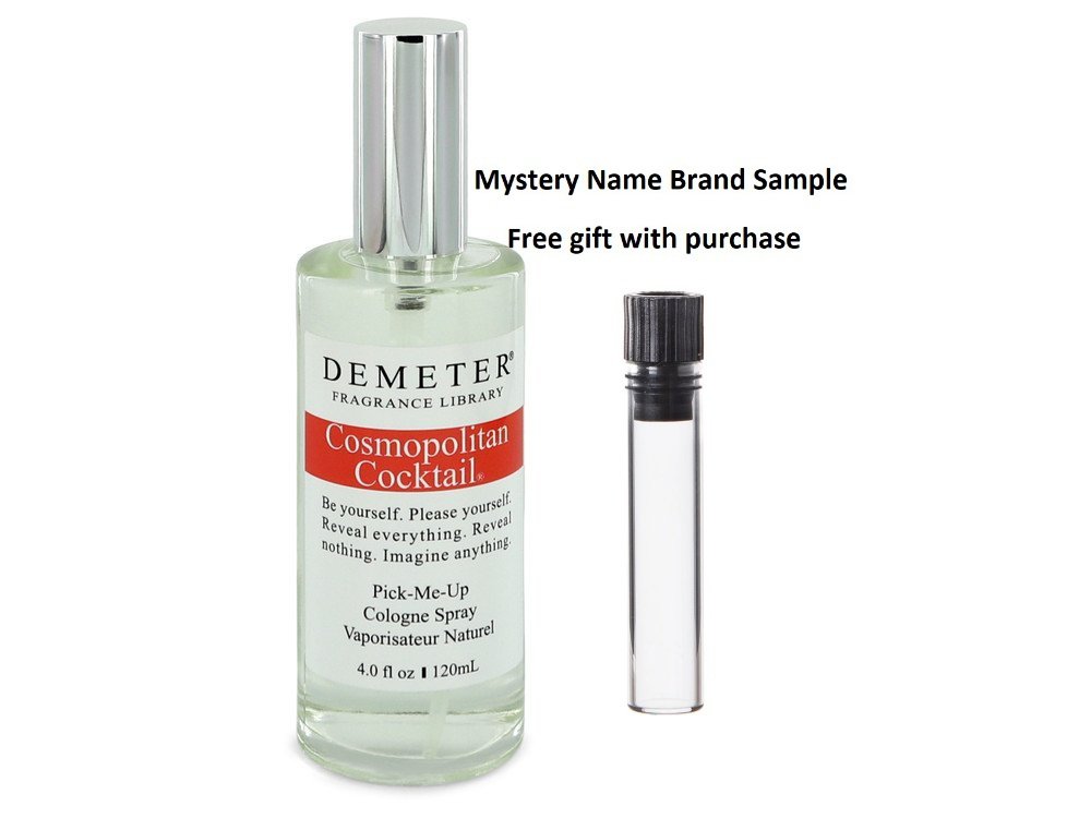 Demeter Cosmopolitan Cocktail by Demeter Cologne Spray (unboxed) 4 oz And a Mystery Name brand sample vile