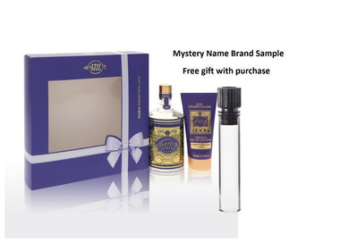 4711 Lilac by 4711 Gift Set (Unisex) -- 3.4 oz Eau De Cologne Spray + 1.7 oz Shower Gel And a Mystery Name brand sample vile