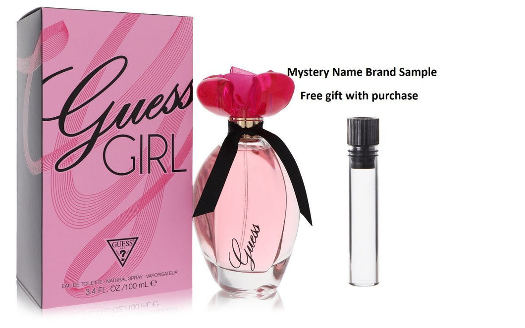 Guess Girl by Guess Eau De Toilette Spray 3.4 oz And a Mystery Name brand sample vile
