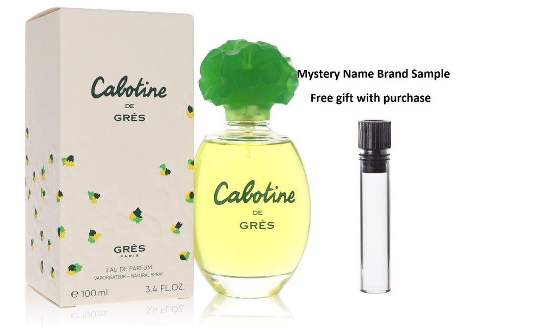 CABOTINE by Parfums Gres Eau De Parfum Spray 3.3 oz And a Mystery Name brand sample vile