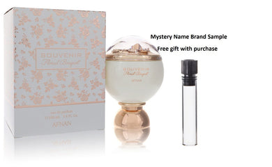 Souvenir Floral Bouquet by Afnan Eau De Parfum Spray 3.4 oz And a Mystery Name brand sample vile