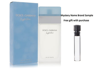 Light Blue by Dolce & Gabbana Eau De Toilette Spray 3.4 oz And a Mystery Name brand sample vile