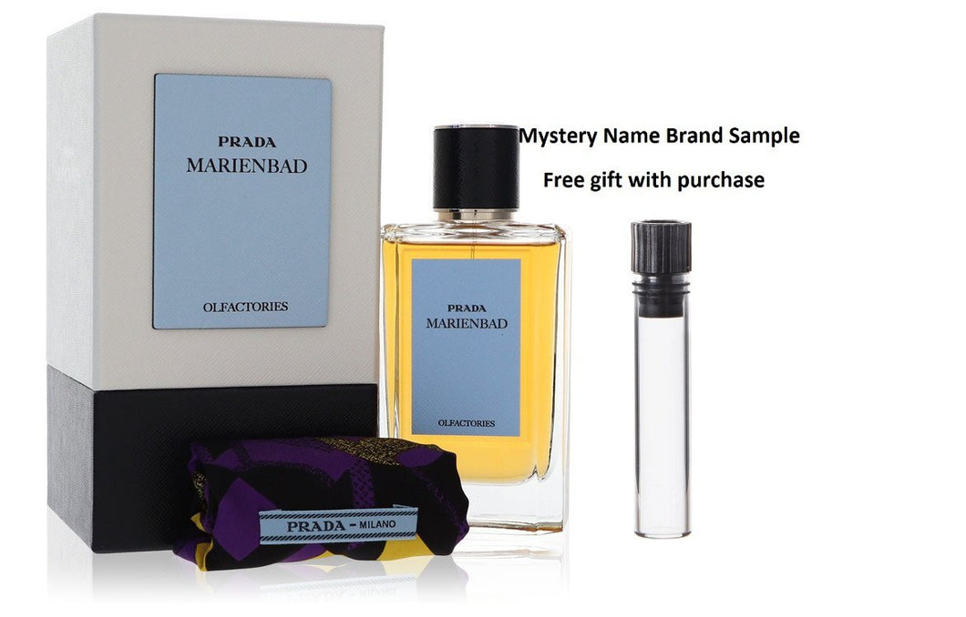 Prada Olfactories Marienbad by Prada Eau De Parfum Spray with Gift Pouch (Unisex) 3.4 oz 3.4 oz Eau De Parfum Spray + Gift Pouch And a Mystery Name brand sample vile