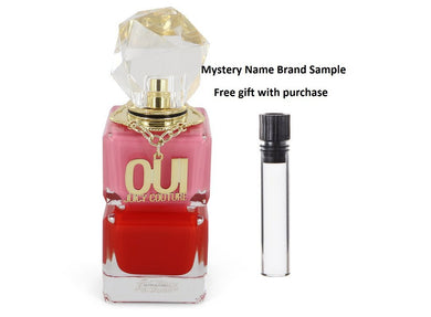 Juicy Couture Oui by Juicy Couture Eau De Parfum Spray (Tester) 3.4 oz And a Mystery Name brand sample vile