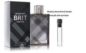 Burberry Brit by Burberry Eau De Toilette Spray 3.4 oz And a Mystery Name brand sample vile
