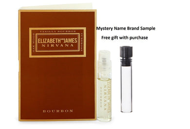 Nirvana Bourbon by Elizabeth and James Vial (sample) .07 oz And a Mystery Name brand sample vile