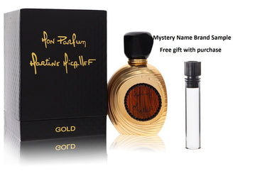 Mon Parfum Gold by M. Micallef Eau De Parfum Spray 3.3 oz And a Mystery Name brand sample vile