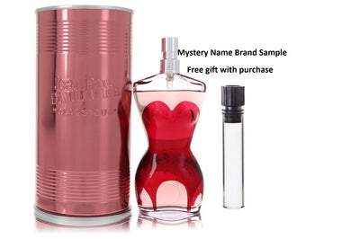 JEAN PAUL GAULTIER by Jean Paul Gaultier Eau De Parfum Spray 3.3 oz And a Mystery Name brand sample vile
