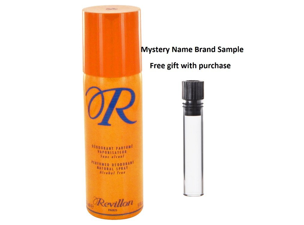 R De Revillon by Revillon Deodorant Spray 5 oz And a Mystery Name brand sample vile