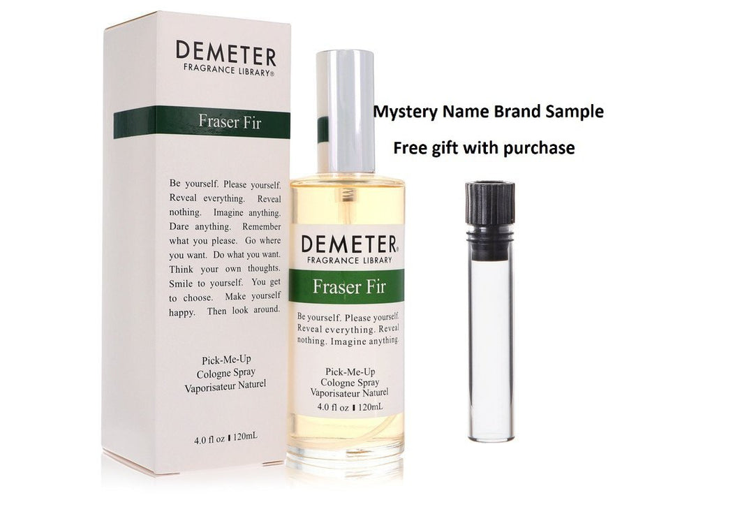 Demeter Fraser Fir by Demeter Cologne Spray 4 oz And a Mystery Name brand sample vile
