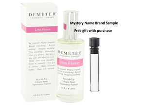 Demeter Lotus Flower by Demeter Cologne Spray 4 oz And a Mystery Name brand sample vile