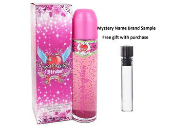 Cuba Strass Heartbreaker by Fragluxe Eau De Parfum Spray 3.4 oz And a Mystery Name brand sample vile
