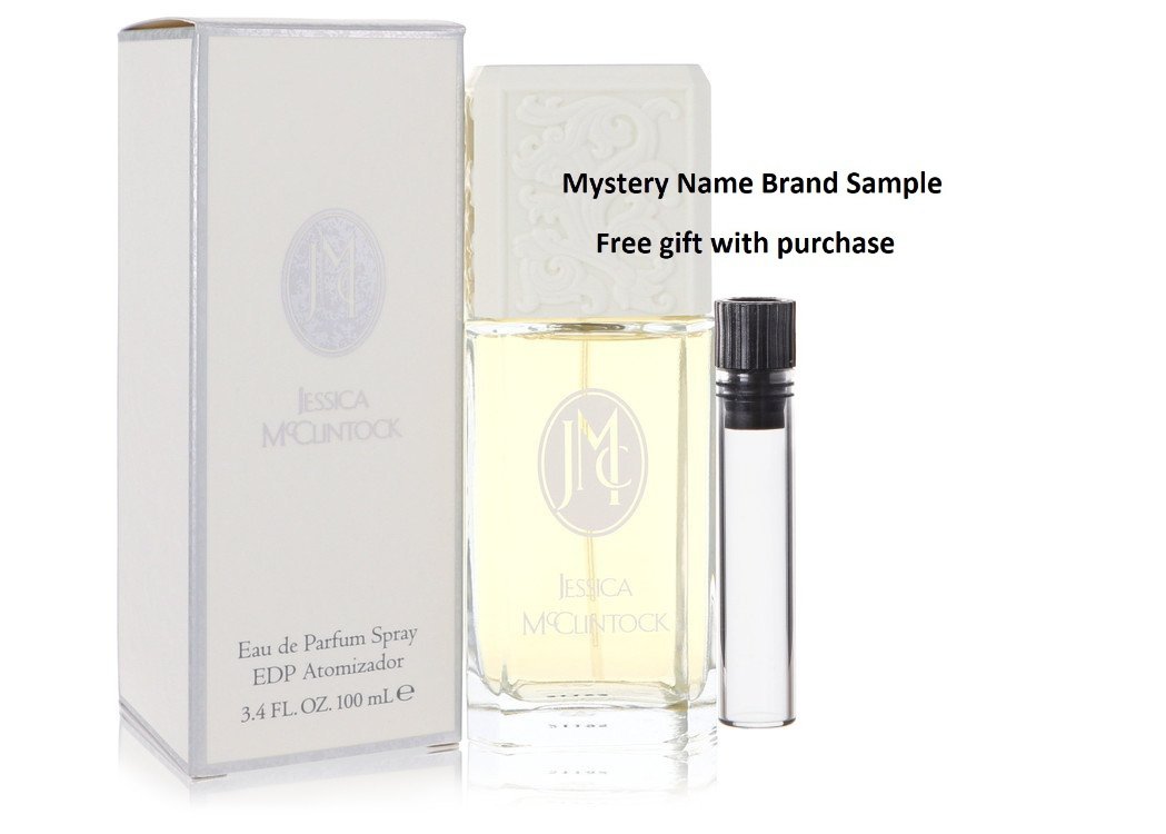 JESSICA Mc CLINTOCK by Jessica McClintock Eau De Parfum Spray 3.4 oz And a Mystery Name brand sample vile