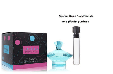 Curious by Britney Spears Eau De Parfum Spray 3.3 oz And a Mystery Name brand sample vile