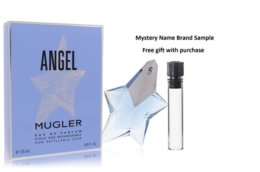ANGEL by Thierry Mugler Eau De Parfum Spray .8 oz And a Mystery Name brand sample vile