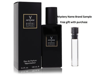 Robert Piguet V Intense (Formerly Visa) by Robert Piguet Eau De Parfum Spray 3.4 oz And a Mystery Name brand sample vile