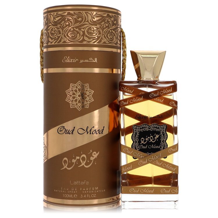 Lattafa Oud Mood Elixir by Lattafa Eau De Parfum Spray (Unisex) 3.4 oz For Men