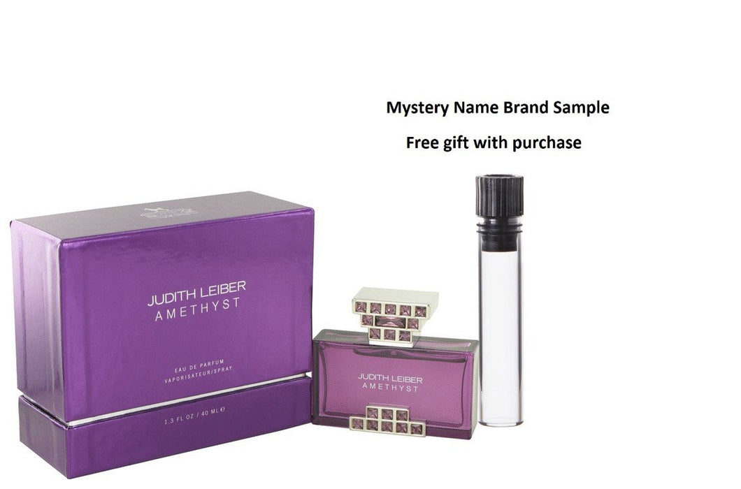 Judith Leiber Amethyst by Judith Leiber Eau De Parfum Spray 1.3 oz And a Mystery Name brand sample vile