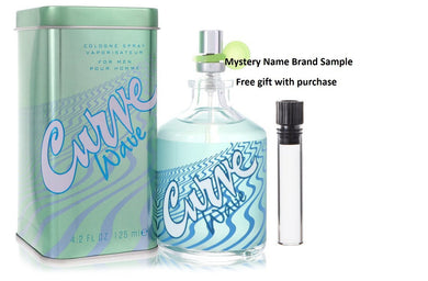Curve Wave by Liz Claiborne Cologne Spray 4.2 oz And a Mystery Name brand sample vile