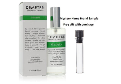 Demeter Mistletoe by Demeter Cologne Spray (Unisex) 4 oz And a Mystery Name brand sample vile
