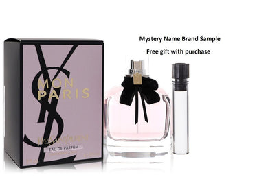 Mon Paris by Yves Saint Laurent Eau De Parfum Spray 3.04 oz And a Mystery Name brand sample vile