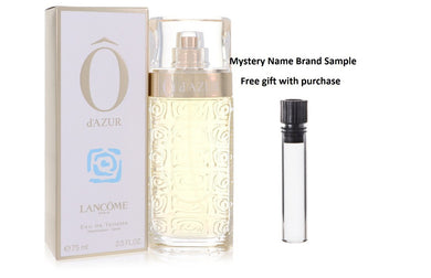 O d'Azur by Lancome Eau De Toilette Spray 2.5 oz And a Mystery Name brand sample vile