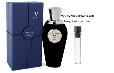 Mea Culpa V by V Canto Extrait De Parfum Spray (Unisex) 3.38 oz And a Mystery Name brand sample vile