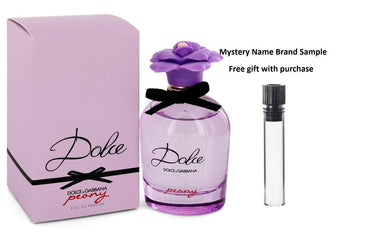 Dolce Peony by Dolce & Gabbana Eau De Parfum Spray 2.5 oz And a Mystery Name brand sample vile