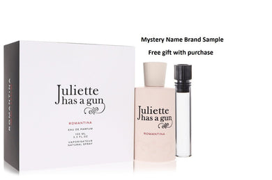 Romantina by Juliette Has A Gun Eau De Parfum Spray 3.3 oz And a Mystery Name brand sample vile