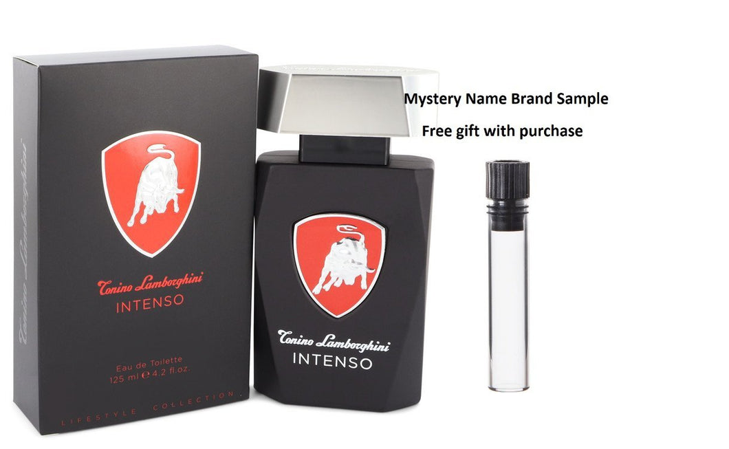 Lamborghini Intenso by Tonino Lamborghini Eau De Toilette Spray 4.2 oz And a Mystery Name brand sample vile