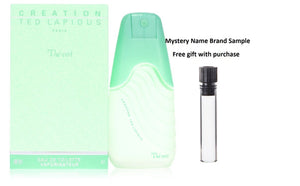 Creation The Vert by Ted Lapidus Eau De Toilette Spray 3.3 oz And a Mystery Name brand sample vile