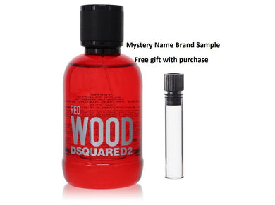 Dsquared2 Red Wood by Dsquared2 Eau De Toilette Spray (Tester) 3.4 oz And a Mystery Name brand sample vile