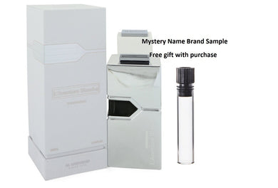 L'aventure Blanche by Al Haramain Eau De Parfum Spray (Unisex) 6.7 oz And a Mystery Name brand sample vile