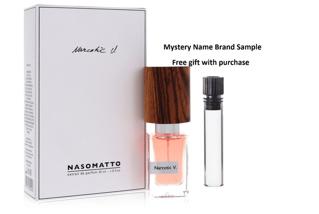Narcotic V by Nasomatto Extrait de parfum (Pure Perfume) 1 oz And a Mystery Name brand sample vile