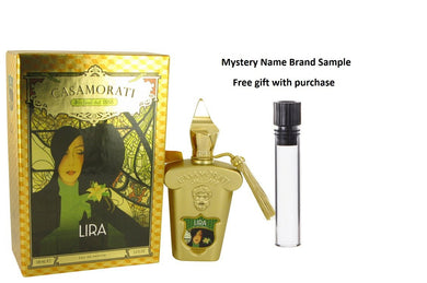 Lira by Xerjoff Eau De Parfum Spray 3.4 oz And a Mystery Name brand sample vile
