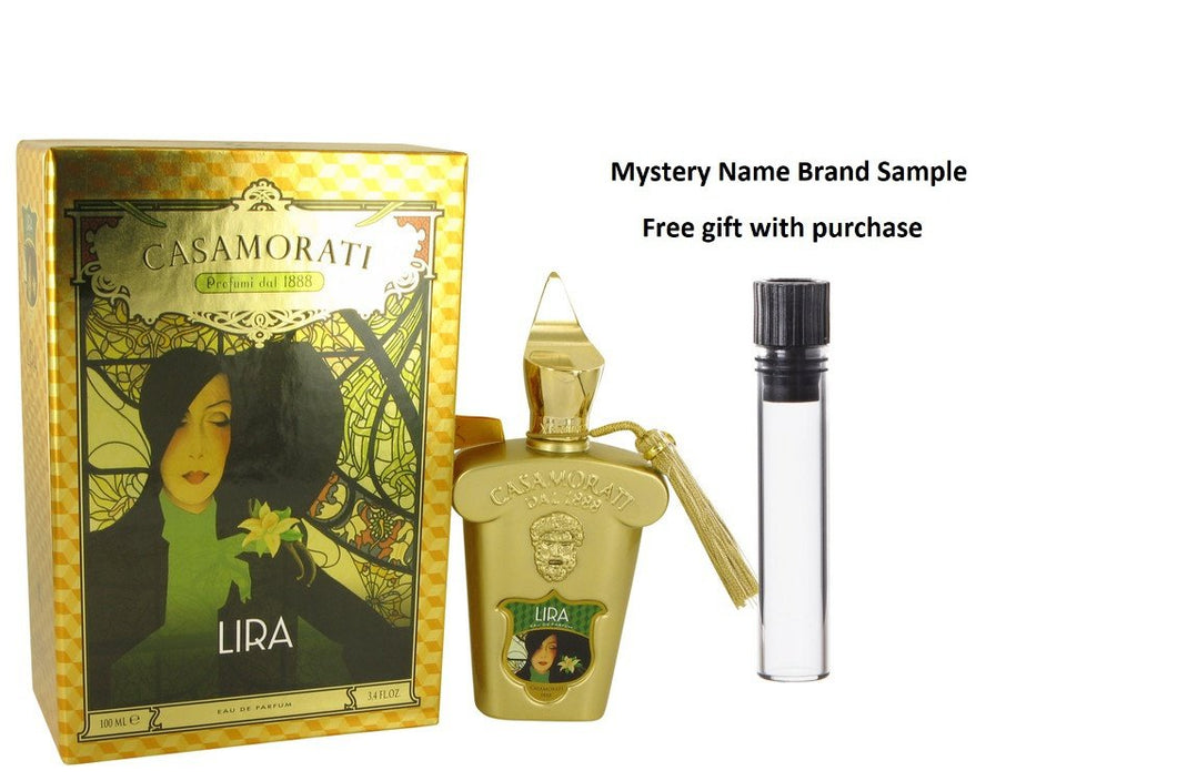 Lira by Xerjoff Eau De Parfum Spray 3.4 oz And a Mystery Name brand sample vile