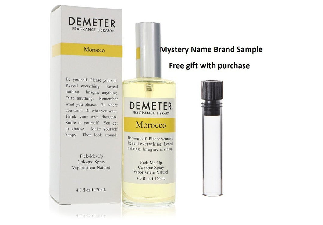 Demeter Morocco by Demeter Cologne Spray (Unisex) 4 oz And a Mystery Name brand sample vile