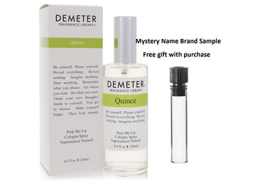 Demeter Quince by Demeter Cologne Spray 4 oz And a Mystery Name brand sample vile