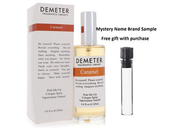 Demeter Caramel by Demeter Cologne Spray 4 oz And a Mystery Name brand sample vile