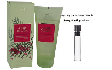 4711 Acqua Colonia Pink Pepper & Grapefruit by 4711 Shower Gel 6.8 oz And a Mystery Name brand sample vile