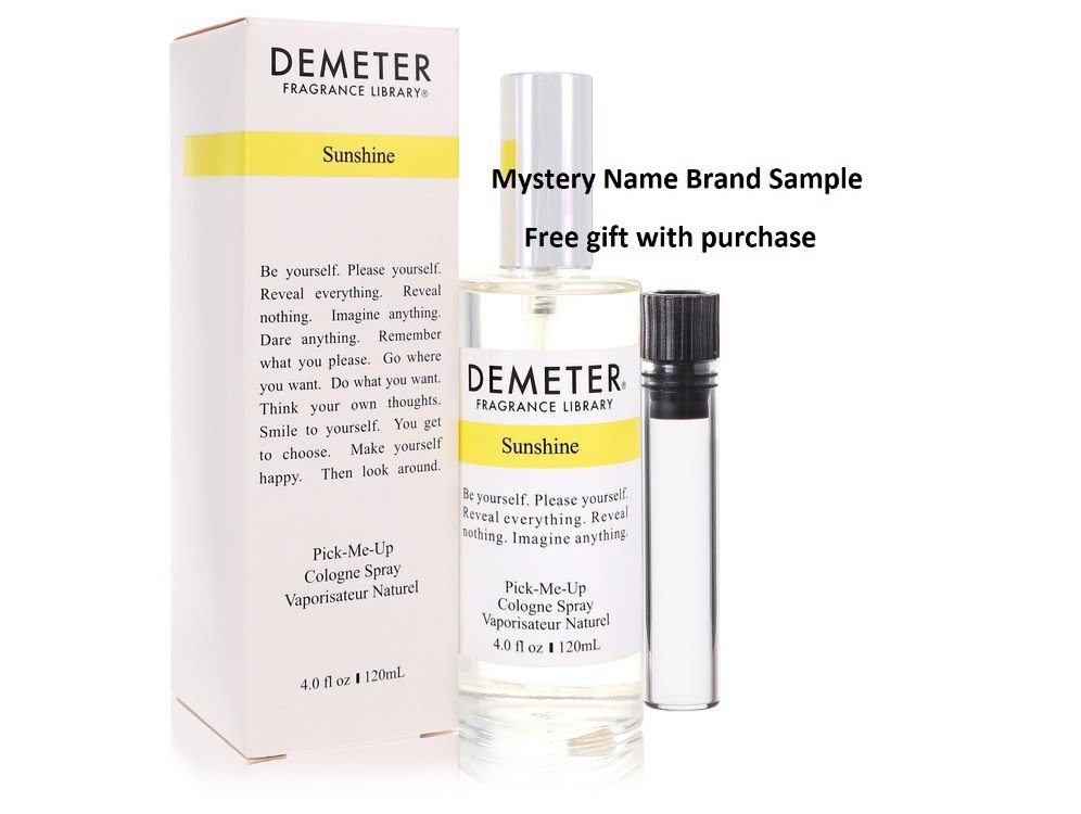 Demeter Sunshine by Demeter Cologne Spray 4 oz And a Mystery Name brand sample vile