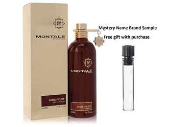 Montale Boise Fruite by Montale Eau De Parfum Spray (Unisex) 3.4 oz And a Mystery Name brand sample vile