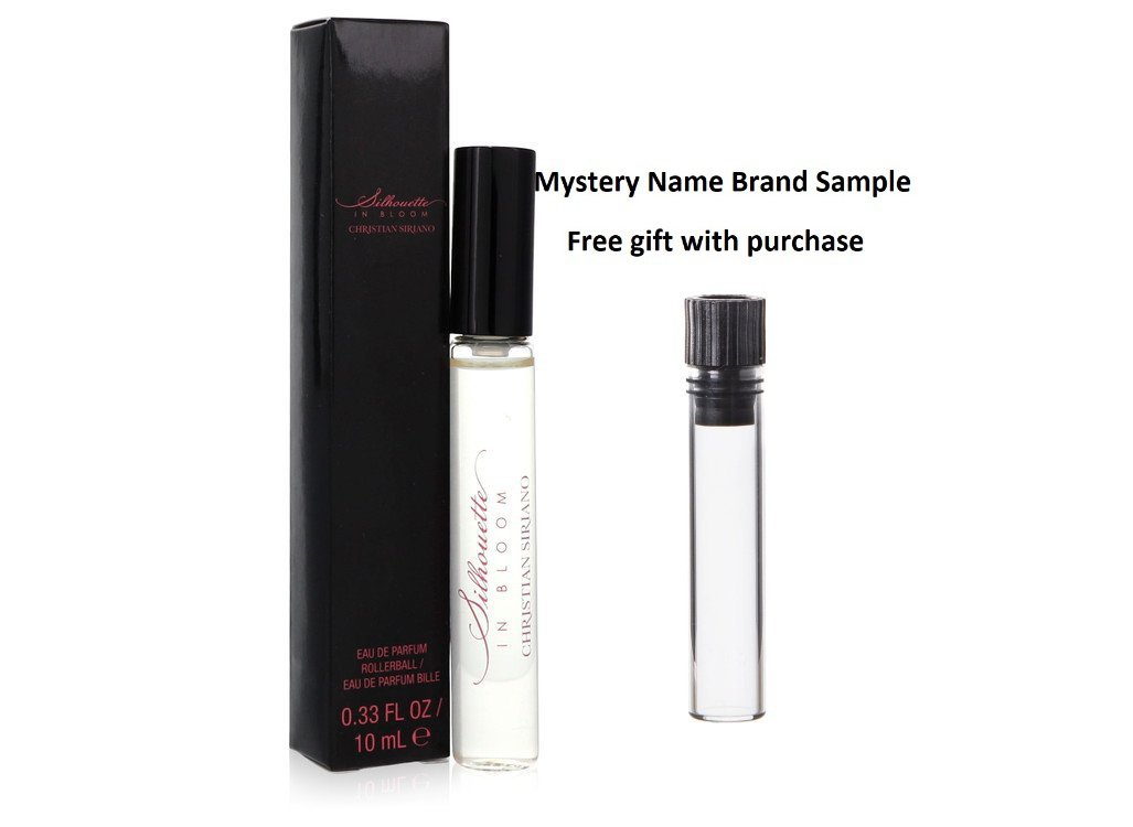 Silhouette In Bloom by Christian Siriano Mini EDP Roller Ball .33 oz And a Mystery Name brand sample vile