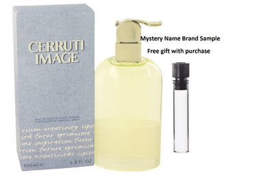 IMAGE by Nino Cerruti Eau De Toilette Spray 3.4 oz And a Mystery Name brand sample vile