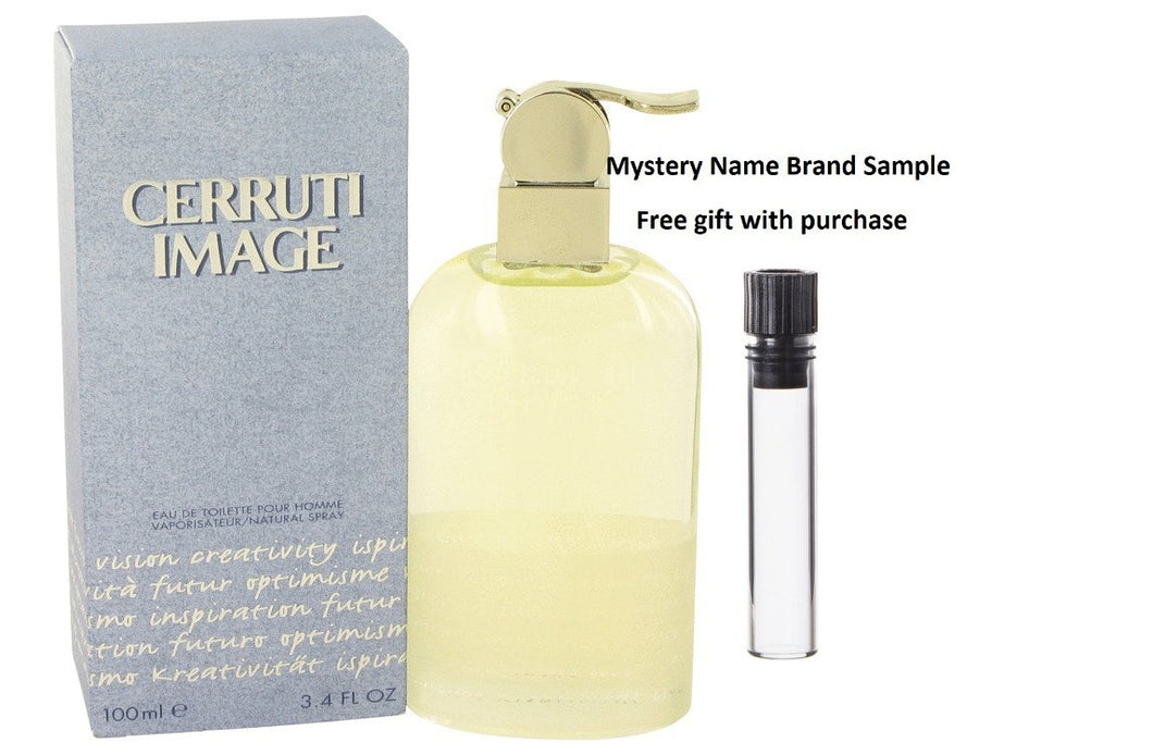 IMAGE by Nino Cerruti Eau De Toilette Spray 3.4 oz And a Mystery Name brand sample vile